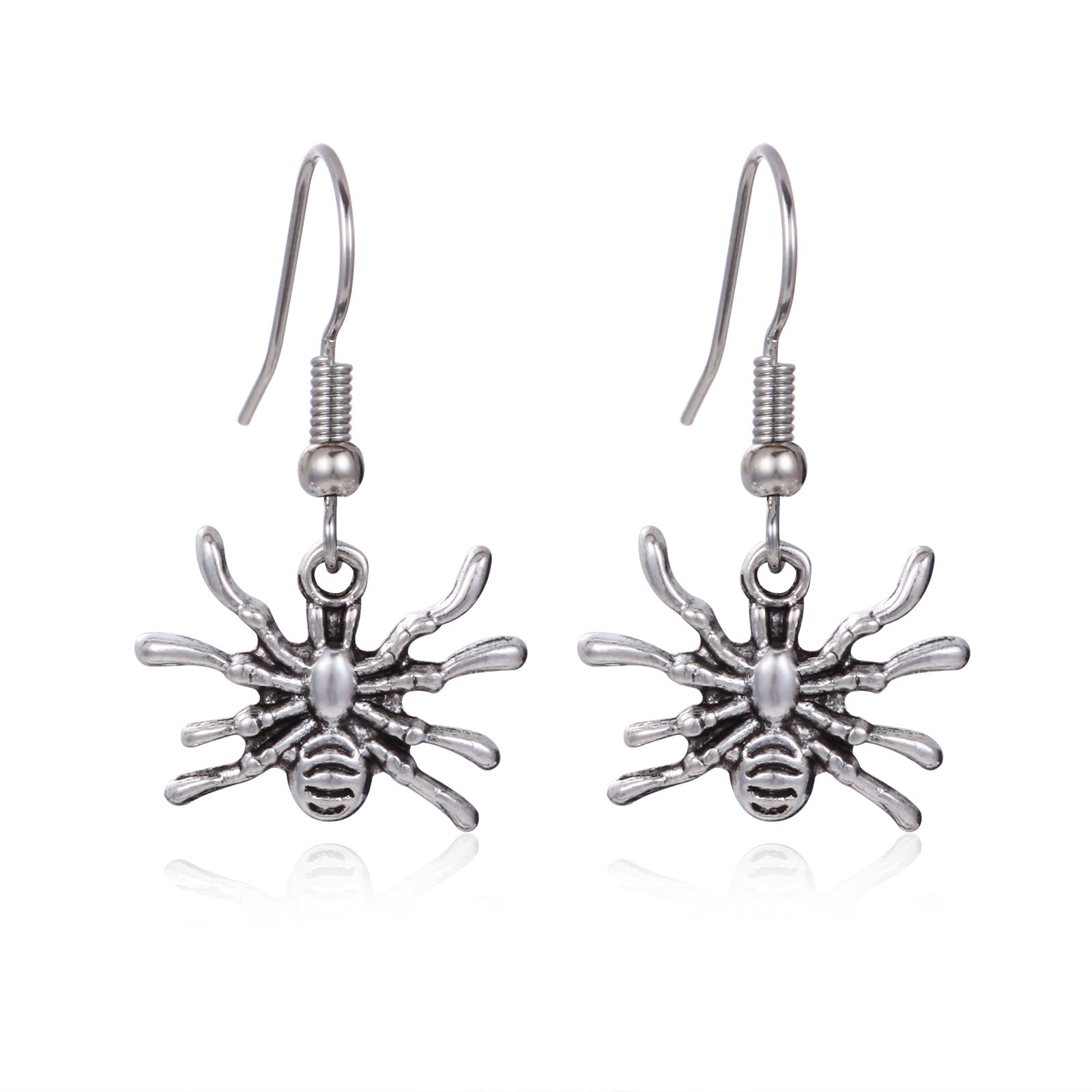 Wholesale  Skull Pumpkin Earrings Silver Tone Zinc Alloy Rhinestone Jewelry Party Wear For Women