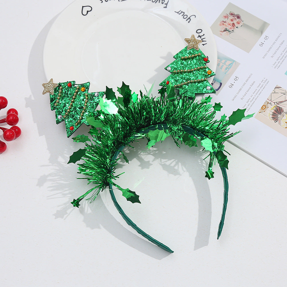 Wholesale Children's creative trend rain silk ball spring headband happy birthday English headband party decoration hair accessories