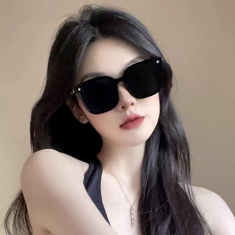 Wholesale Polarized Sunscreen Large Frame Round Face Slimming Glasses