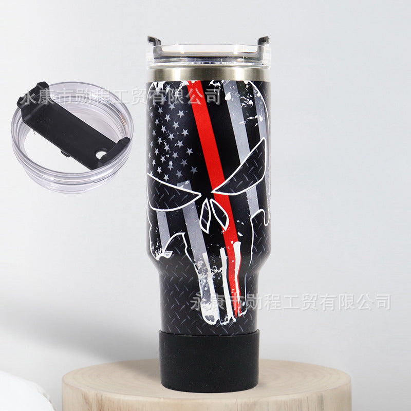 Wholesale 40oz Car Cup Large Capacity Printed Straw Ice Cup