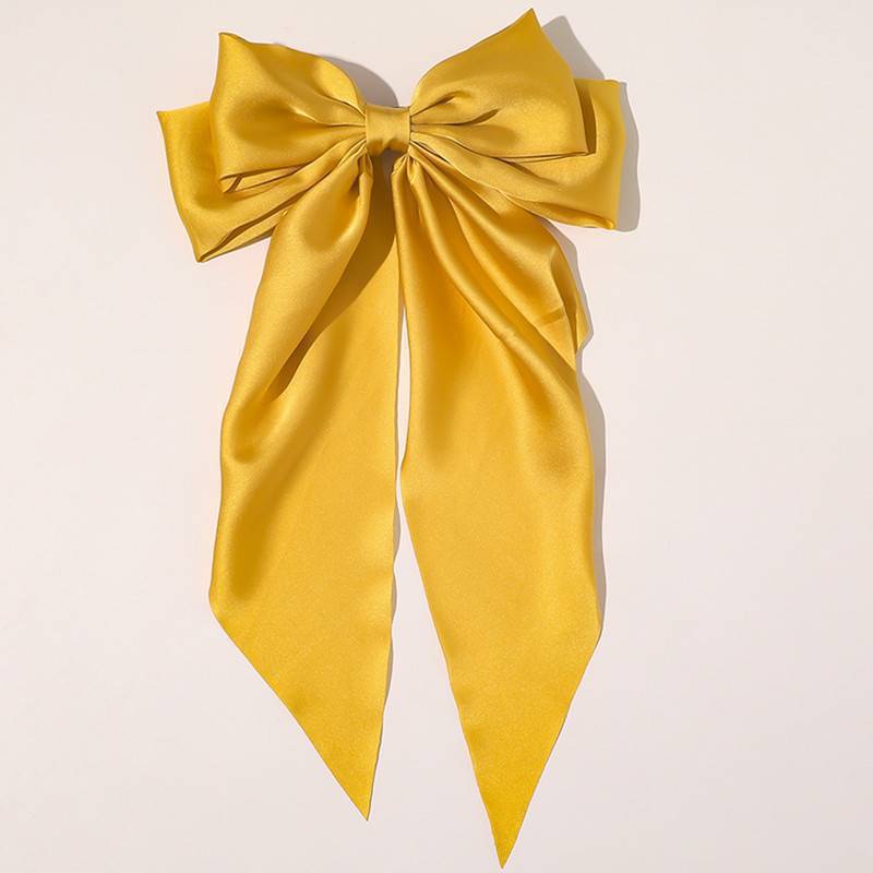 Wholesale Fabric Ribbon Bow Spring Clip Hairpin