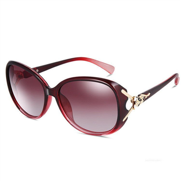 Wholesale Women's Fox Head Large Frame Gradient Sunglasses