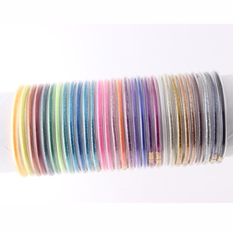 Wholesale  Gold Dust Single-layer Silicone Bracelet