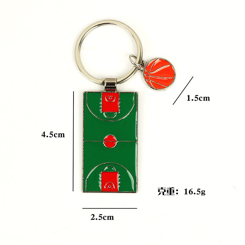 Wholesale Football Basketball Painted Metal Bottle Opener Keychain