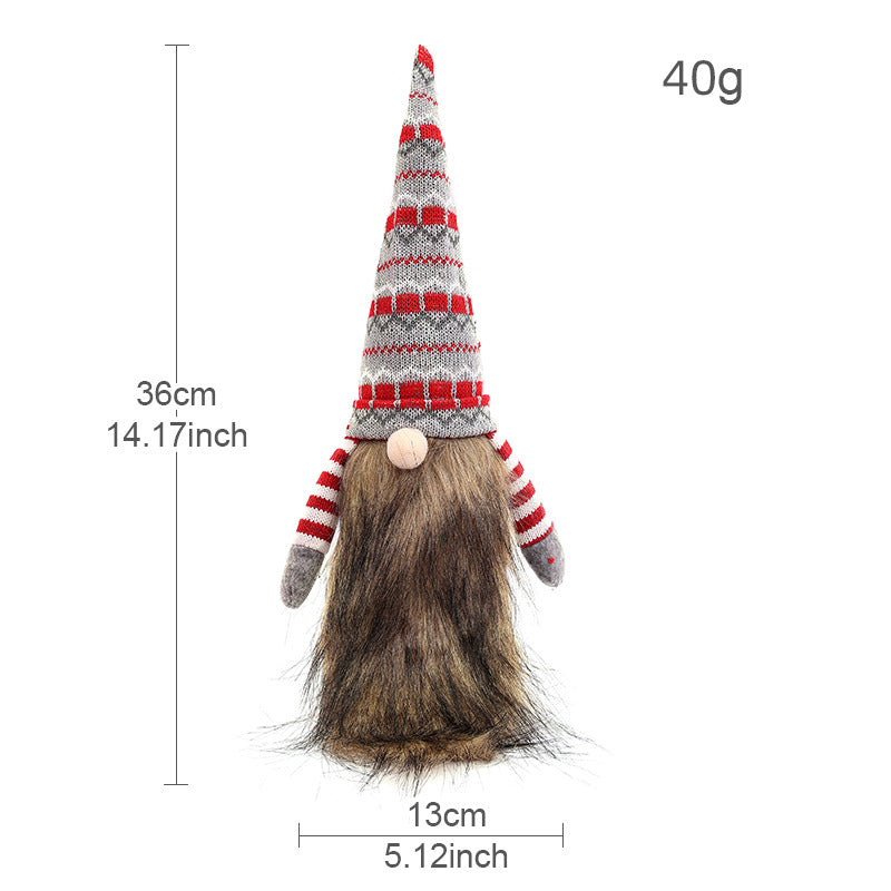 Wholesale Christmas decorations faceless doll wine bottle cap  decoration