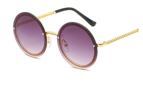 Wholesale Metal Chain Frameless Versatile Sunglasses