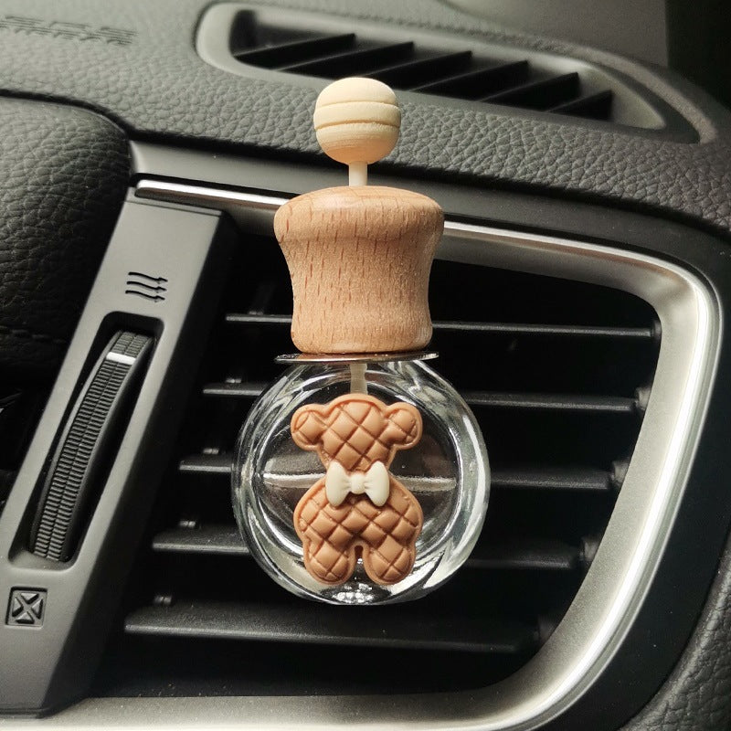 Wholesale Car Air Conditioning Vent Decoration Cute Ornaments Perfume Empty Bottle
