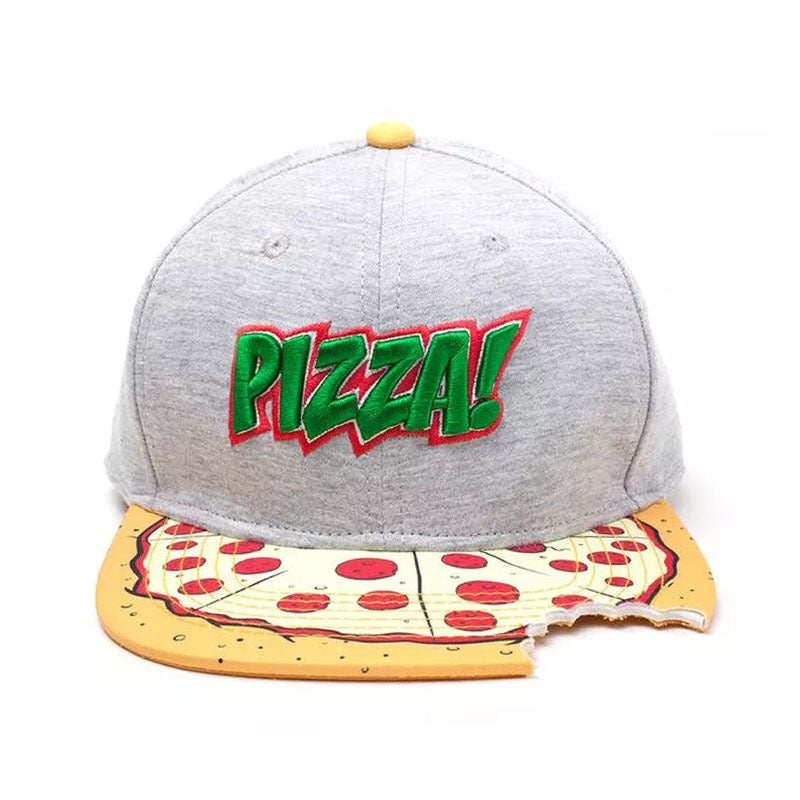 Wholesale Shorthorn Grey PIZZA Casual Hip Hop Baseball Hat