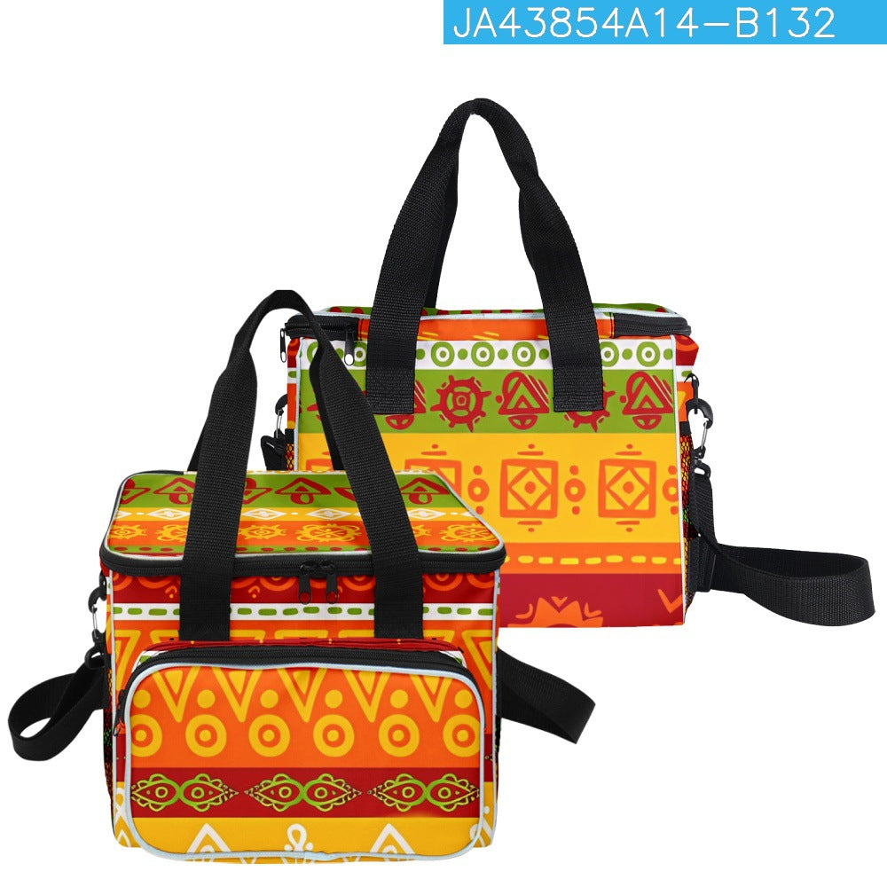 Wholesale Polyester Mexico Aztec Printed Thermal Bag