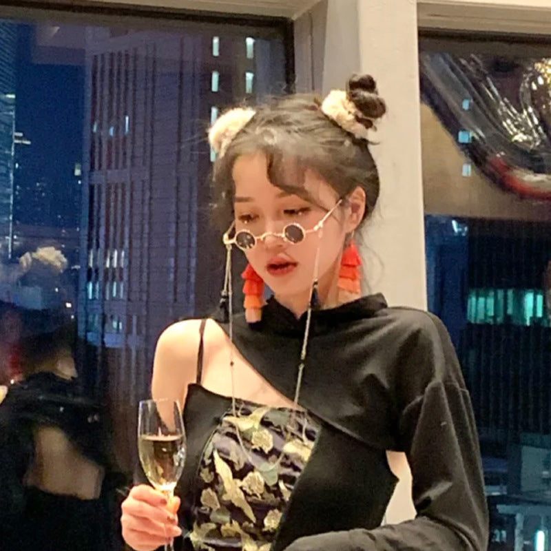 Wholesale Small Round Retro Personality Punk Sunglasses