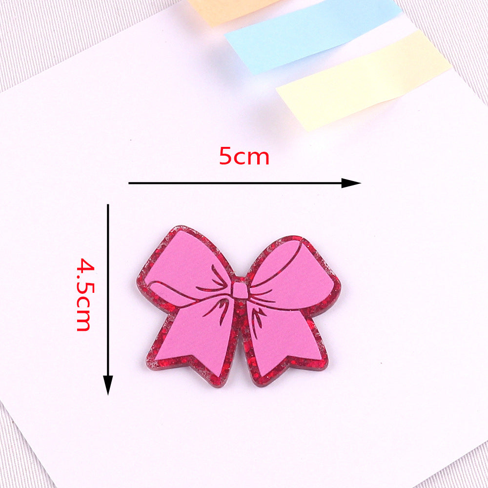 Wholesale 10pcs/pack Pretty Bows Acrylics for Badge Reel