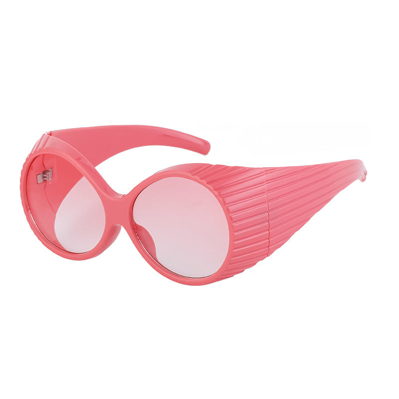 Wholesale PC Oval Large Frame Women's Sunglasses