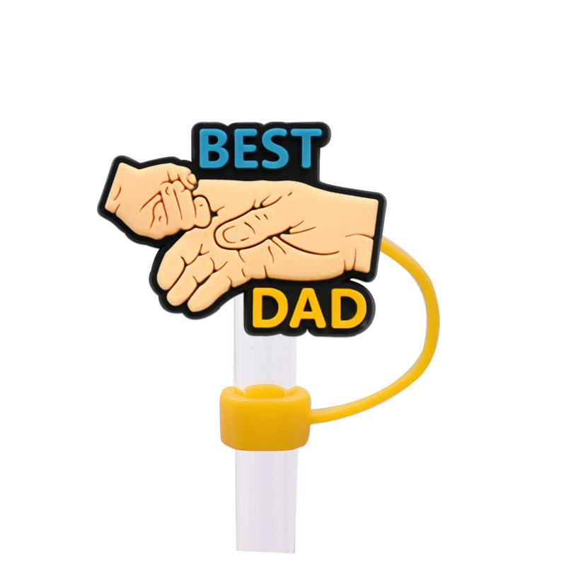 Wholesale Random 100pcs/pack    Father' s Day internet celebrity dust plug straw hat  Straw Tube Cap
