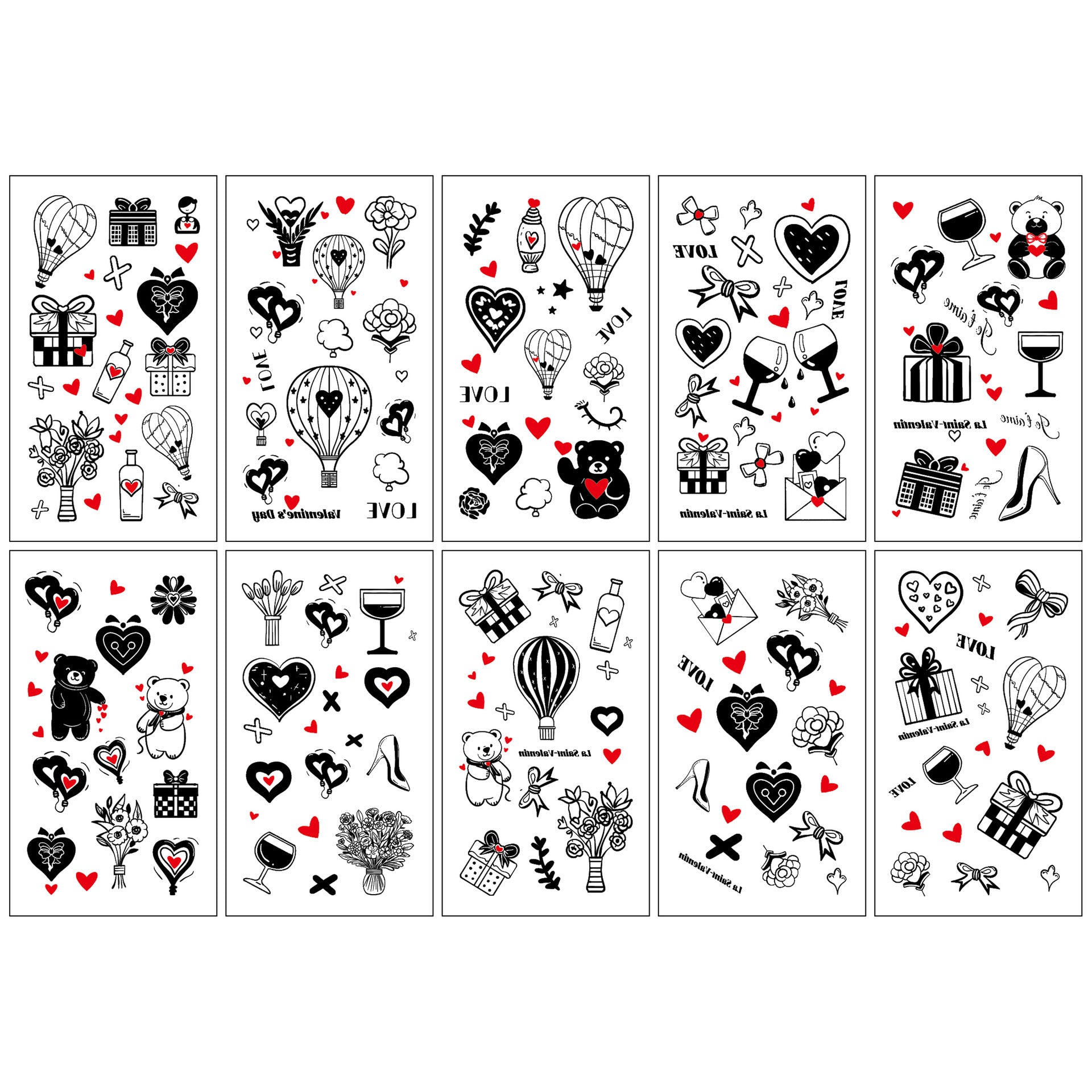 Wholesale 10pcs/sheet Children's cartoon little monster cute tattoo sticker