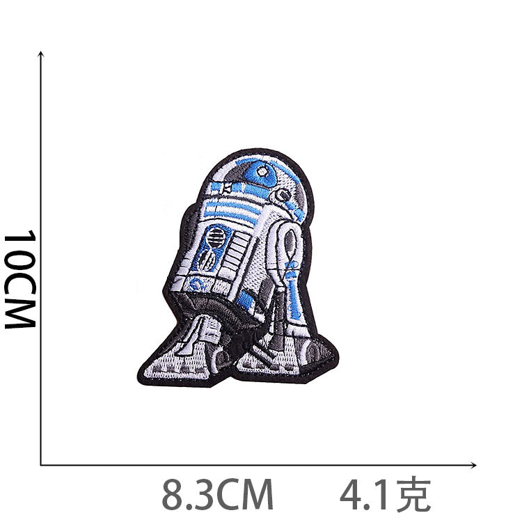 Wholesale Polyester Iron On Embroidered Patches Astronaut Space Rocket Design DIY Decorative Applique For Clothing Boutique Resale