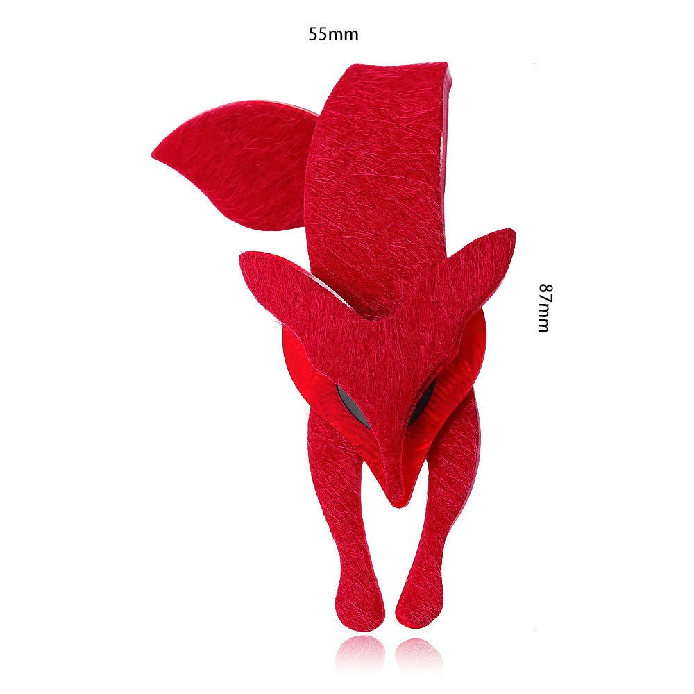 Wholesale Parrot Acrylic Fox Animal Brooch