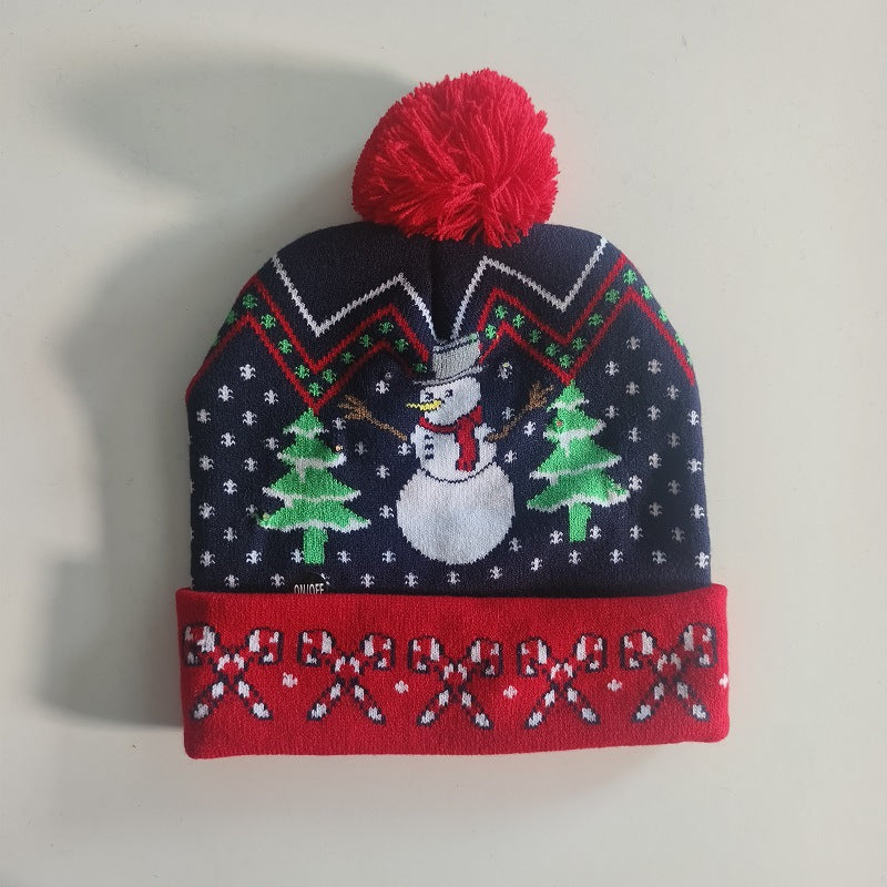 Wholesale Christmas hat  colorful woolen hat