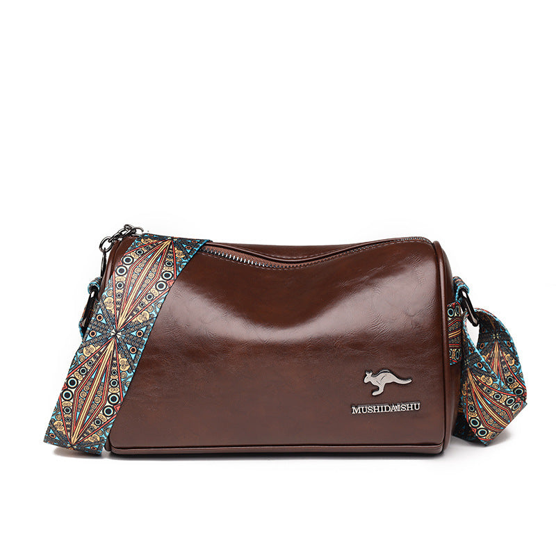 Wholesale PU Soft Leather Texture Large Capacity Shoulder Bag