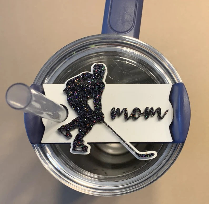 Wholesale HOCKEY hockey MOM Mother's Day Staney Tumbler Tag 40 OZ Bingba Cup Plastic Tag
