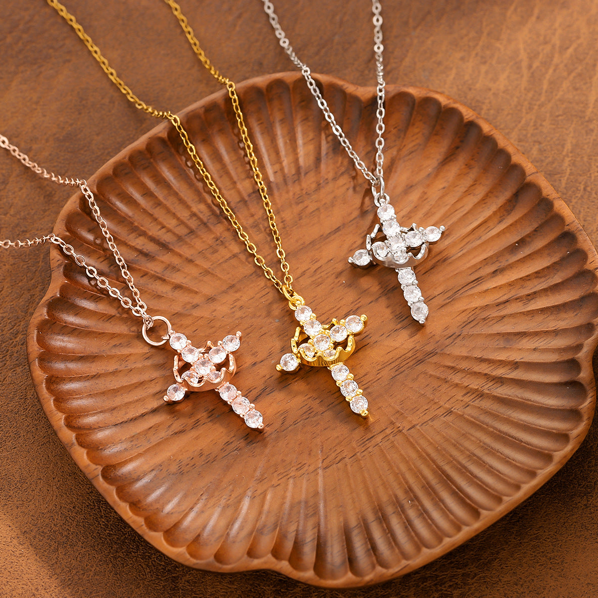 Wholesale  titanium steel cross necklace