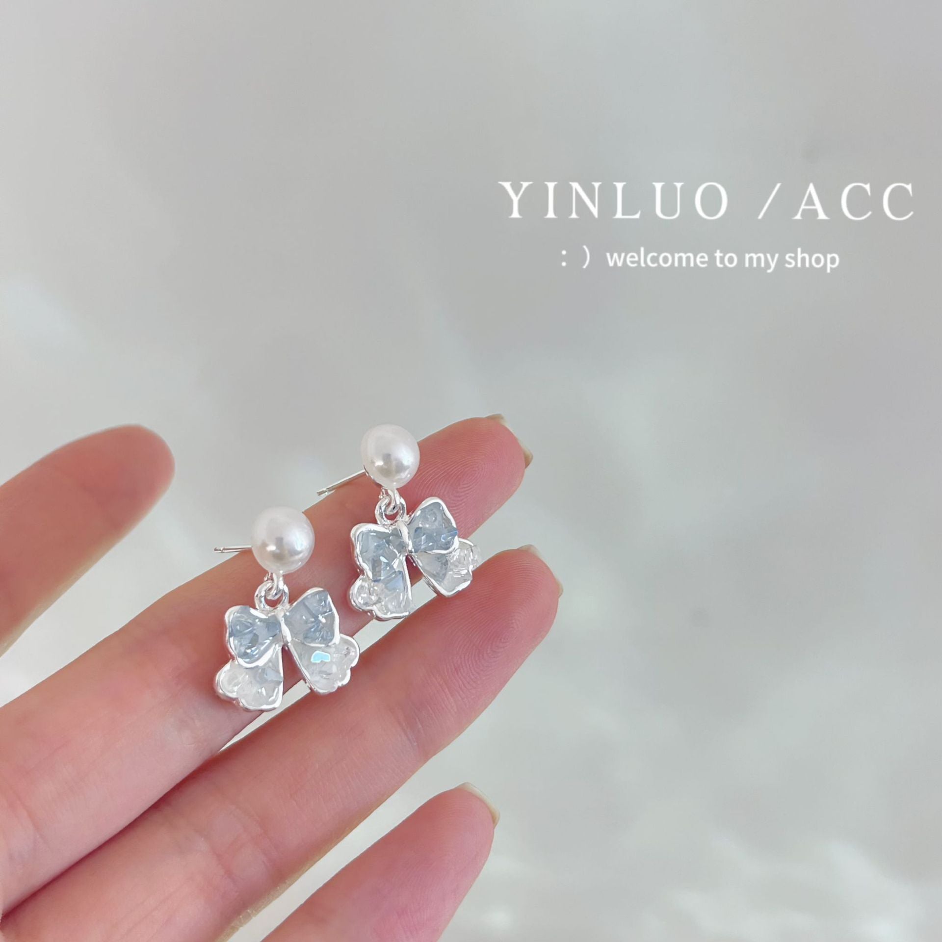 Wholesale 925 Silver Needle Ice Crystal Diamond Stud Earrings