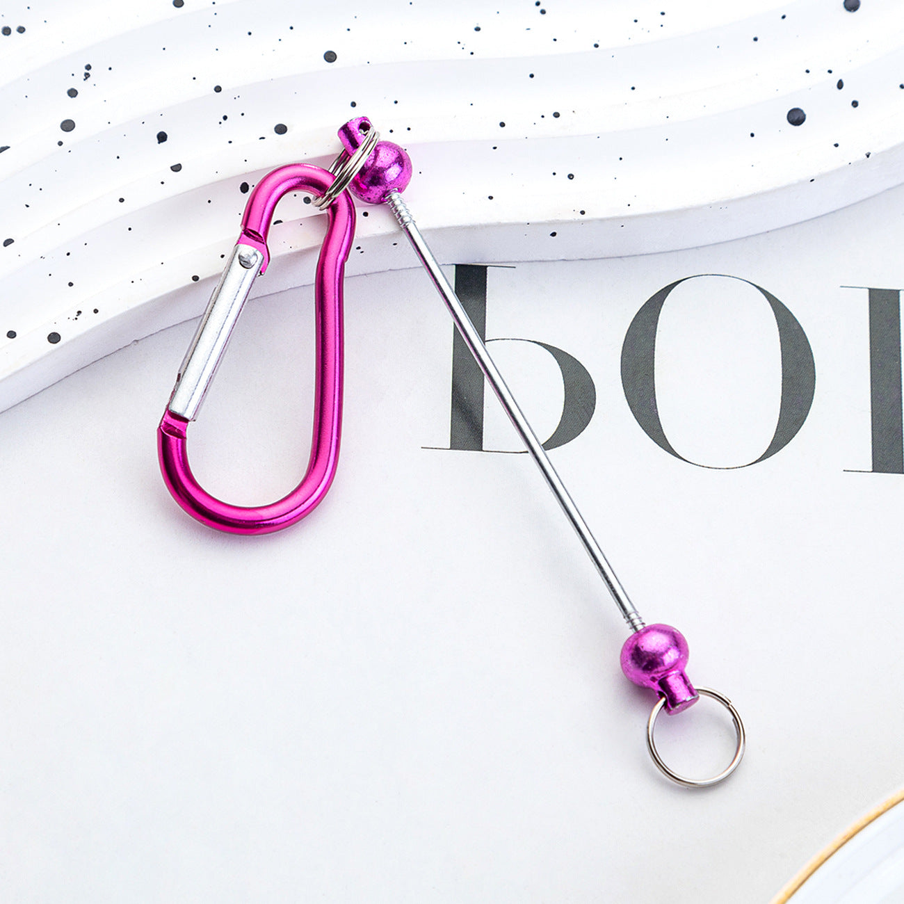 Wholesale Beadable Metal Hook Keychain