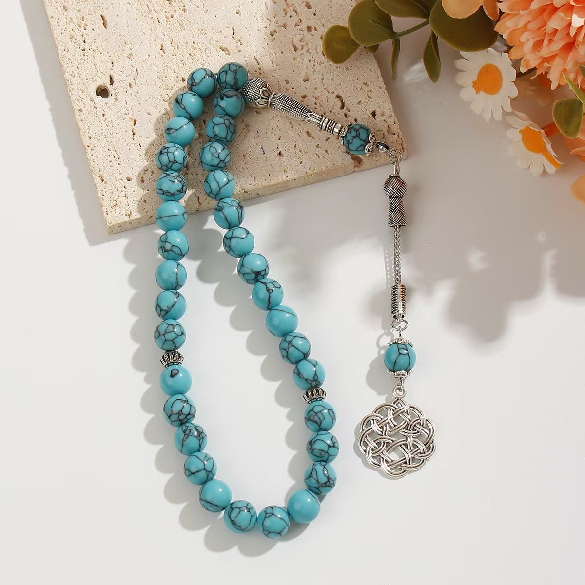 Wholesale 33pcs turquoise beads bracelet