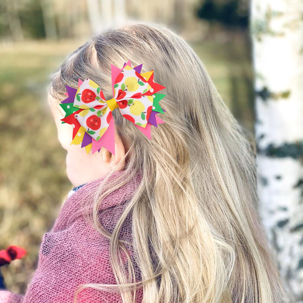 Wholesale new children' s bow hairpin back to school season