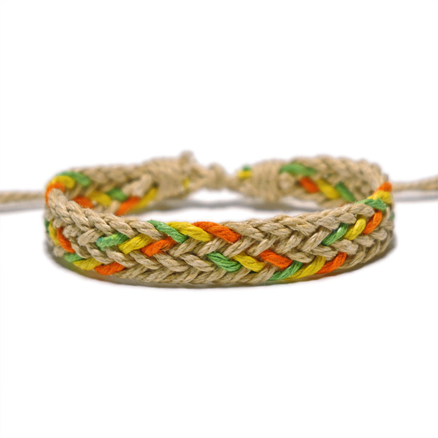 Wholesale New Colorful Summer Hand-woven Wax Rope Bracelet