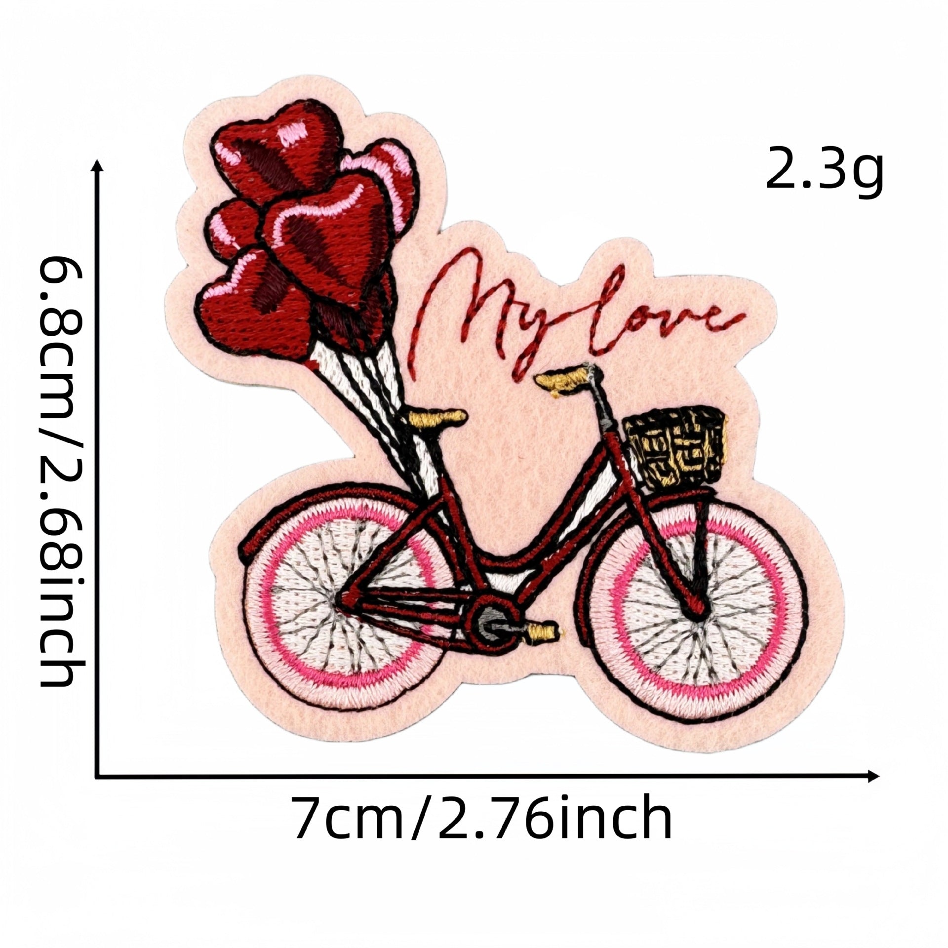 Wholesale Valentine' s Day Pink Love Cartoon Embroidery DIY Patches