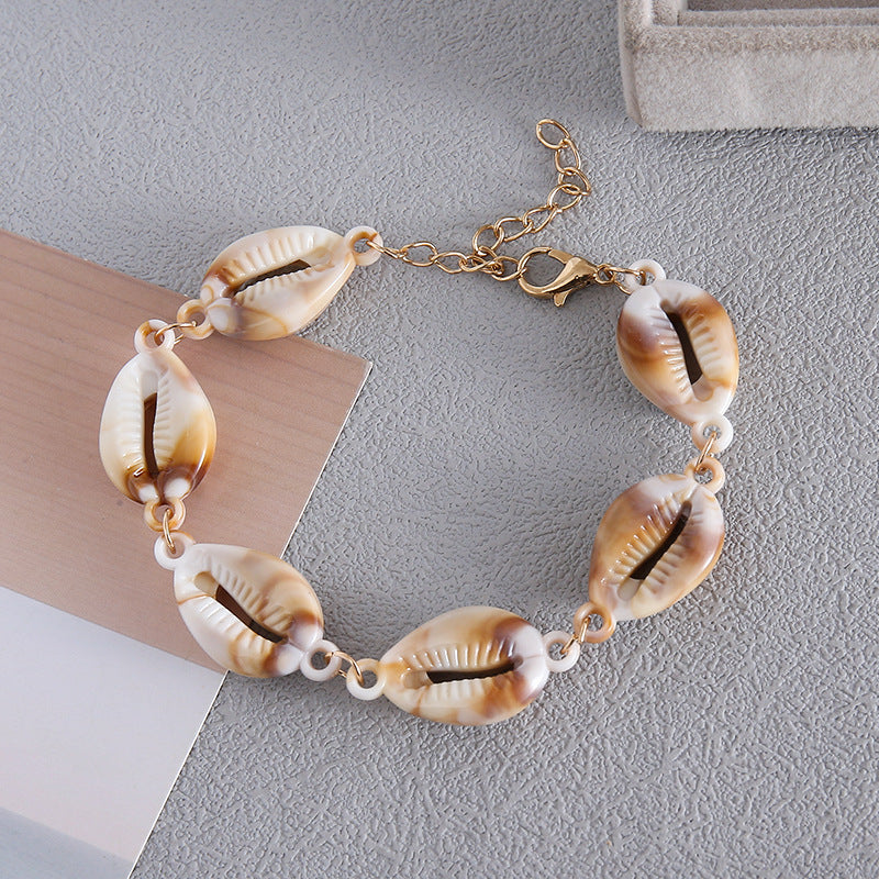 Wholesale Hawaiian style simulated shell and starfish earrings set