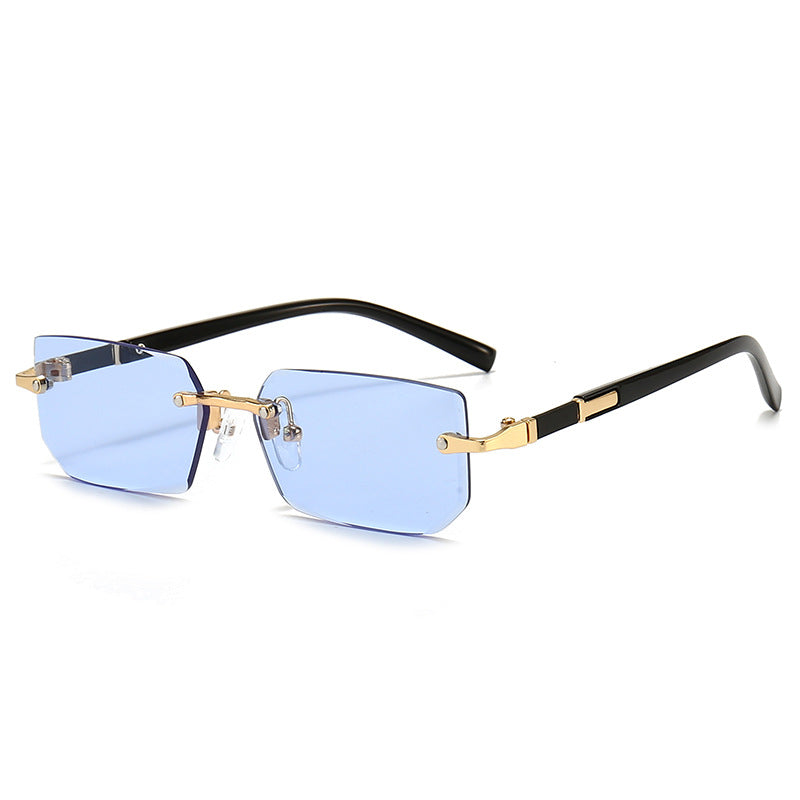 Wholesale Frameless Jelly Colored PC Sunglasses