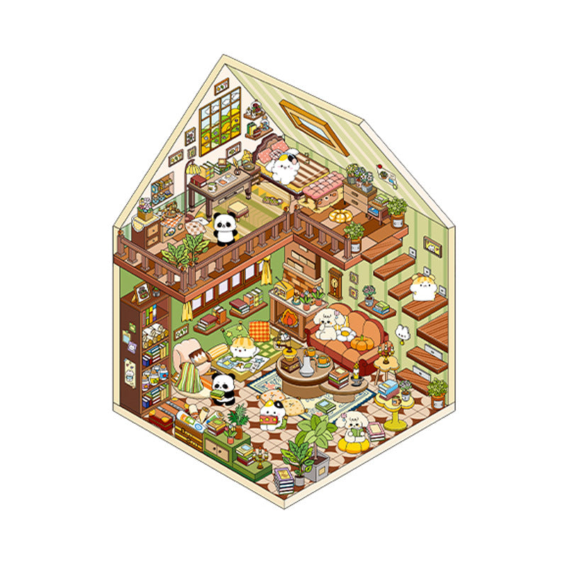 Wholesale My little house series 3D three-dimensional landscape sticker notebook DIY