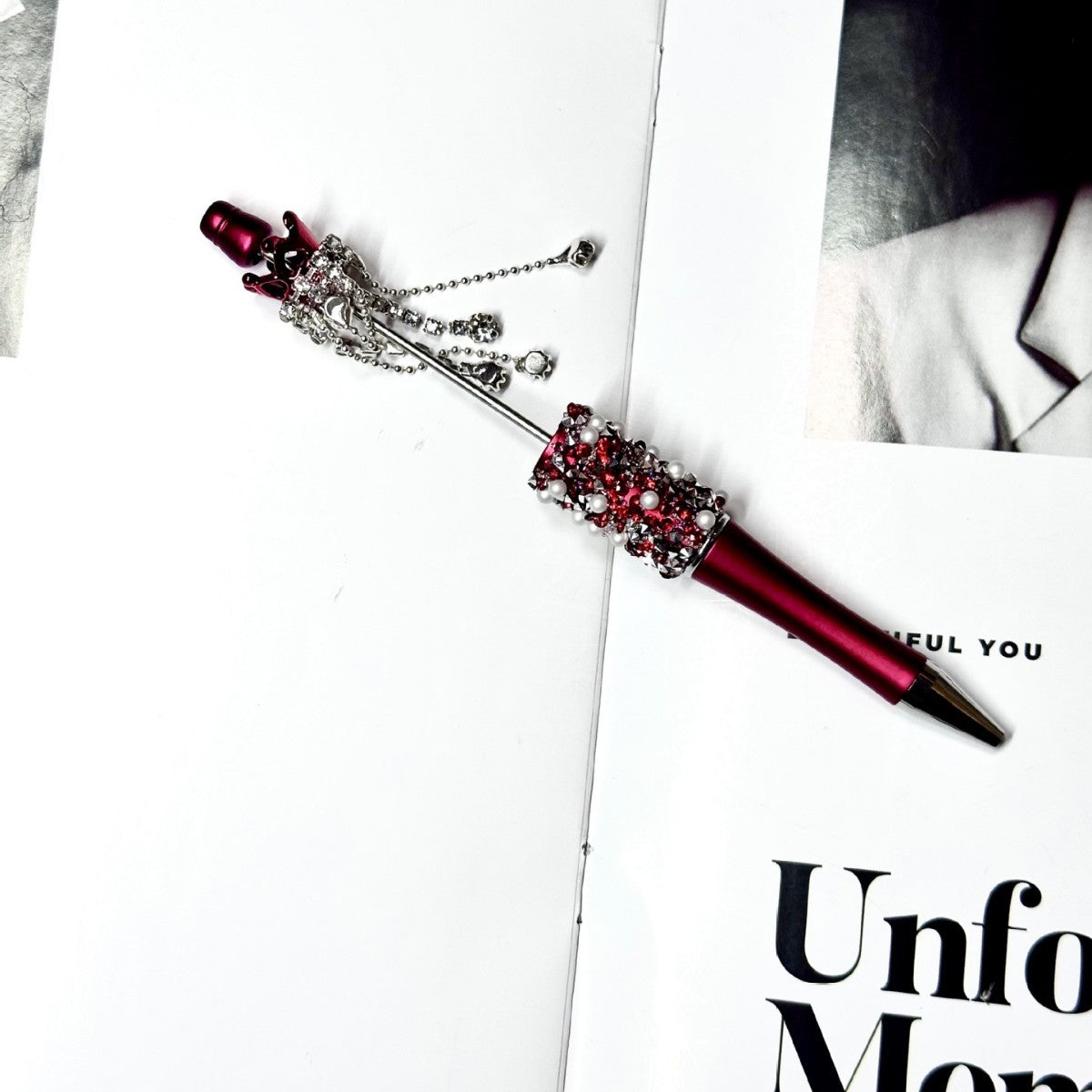 Wholesale DIY heavy bead pen handmade diamond creative pen