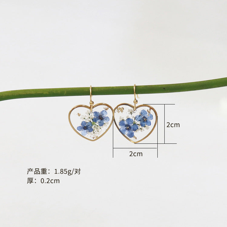Wholesale 6pcs Stainless steel immortal flower earrings