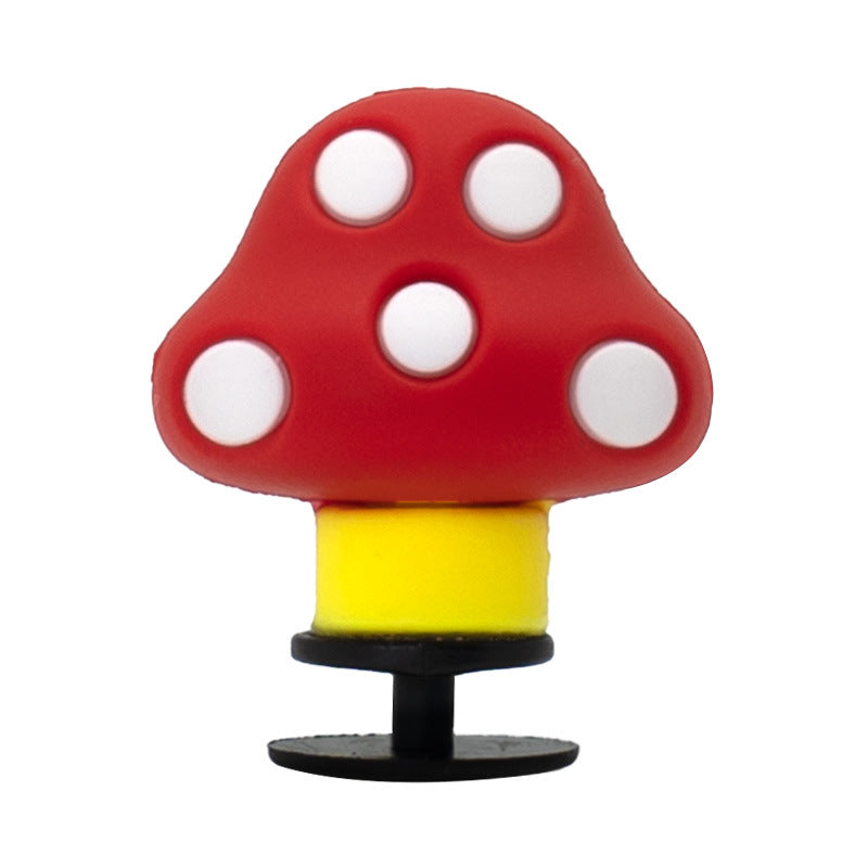 Wholesale 5pcs  Cartoon mushroom 3D hole shoe buckle decorative accessories