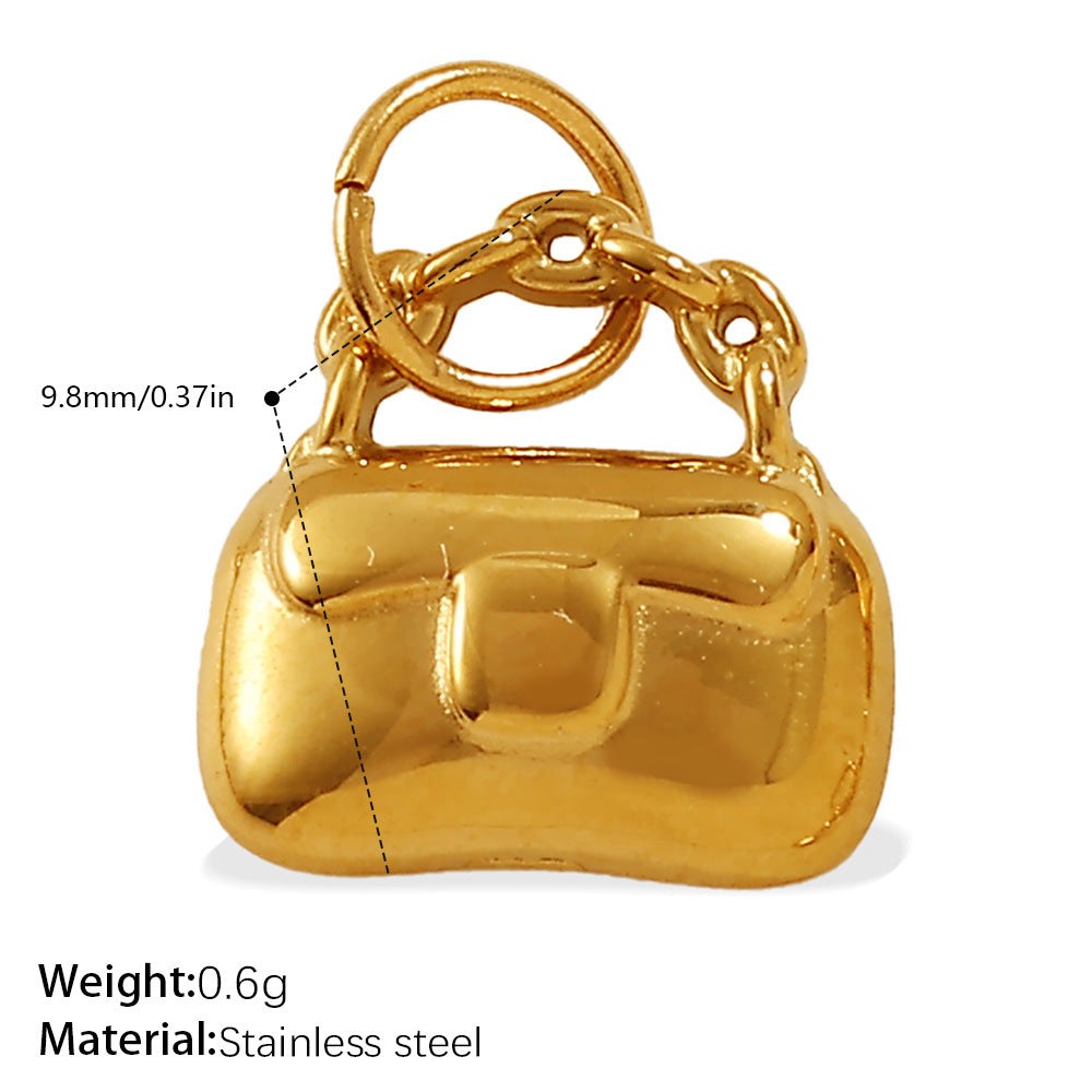 Wholesale Mini bag stainless steel plated pendant accessory