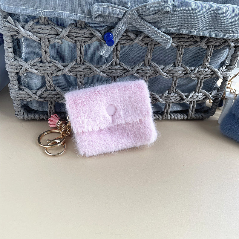 Wholesale Mini Plush Coin Wallet Keychain