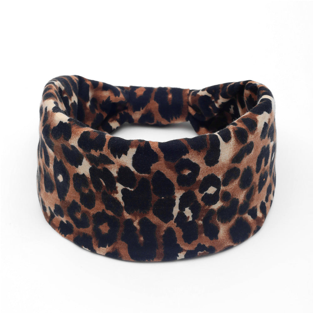 Wholesale Non-slip Bohemian Leopard Print Headband