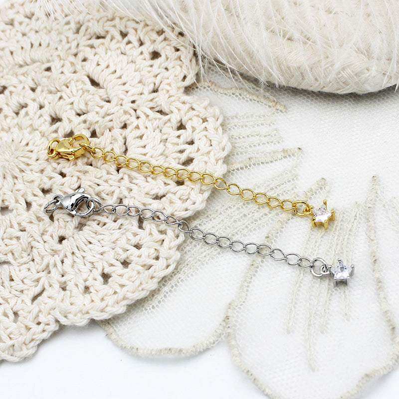 Wholesale Copper Pentagram Love Water Droplet DIY Jewelry Accessories