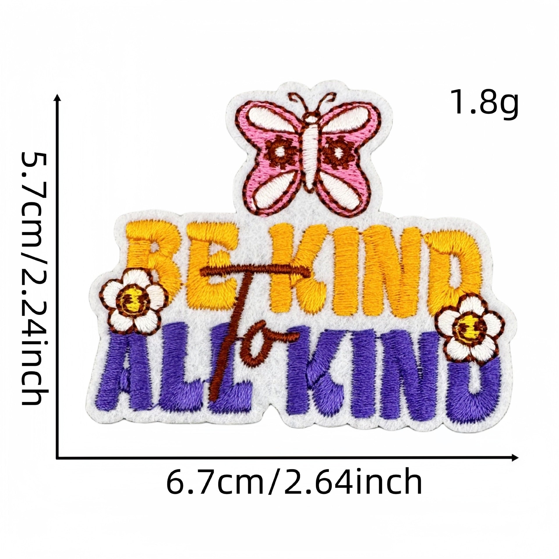 Wholesale Colorful English Letter Embroidered Iron On Patch Stylish Backpack Travel Decoration Gift