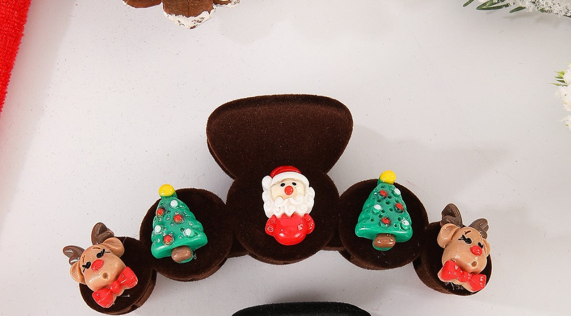Wholesale Christmas Snowman Elk Autumn/Winter Hair Clips
