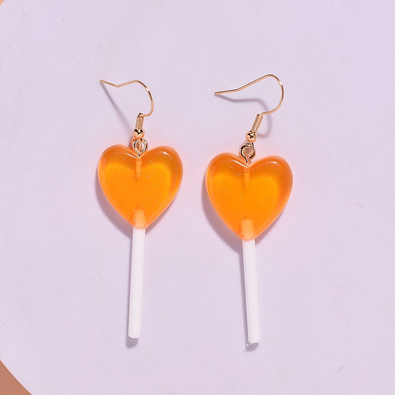 Wholesale Creative Candy Color Lollipop Earrings