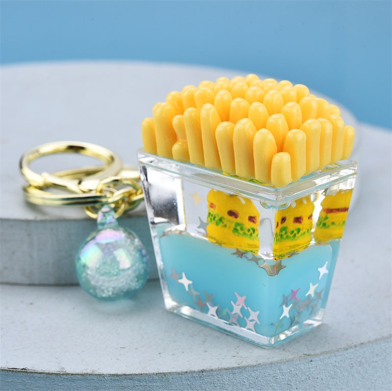 Hamburguesa al por mayor papas fritas acrílico