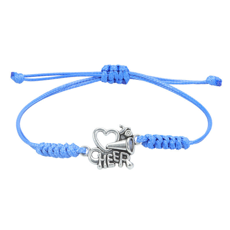 Wholesale Cheerleading Sports Cheer Wax Thread Textile Bracelet