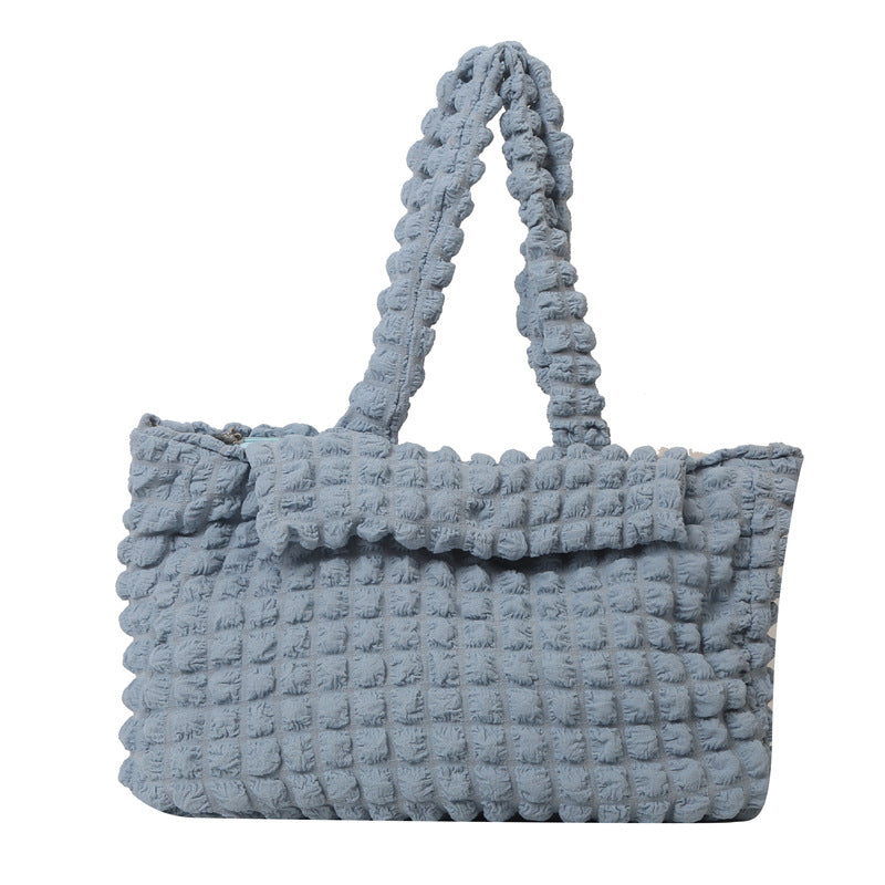 Wholesale Pleated Bubble Bag Hand Shoulder Bag