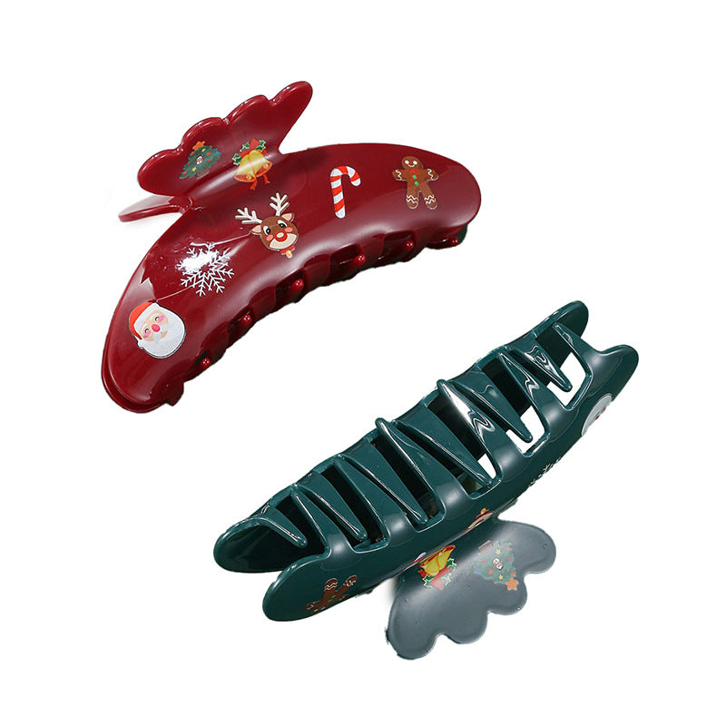 Wholesale Children's Christmas Series Printed Acrylic Hair Clips