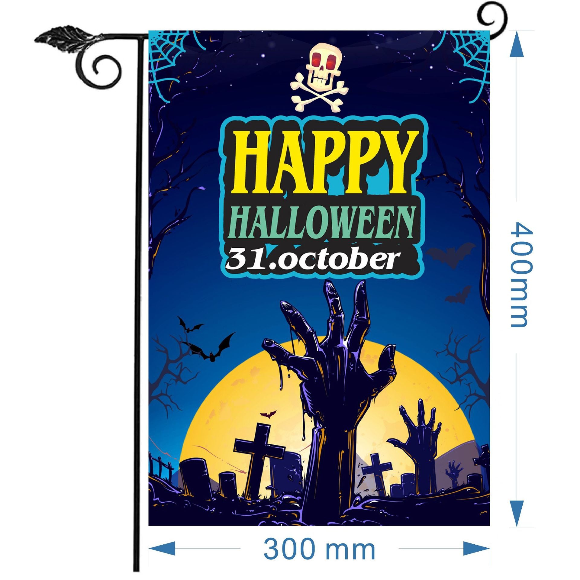 Wholesale Christmas garden flag linen print outdoor small flag yard decoration flag