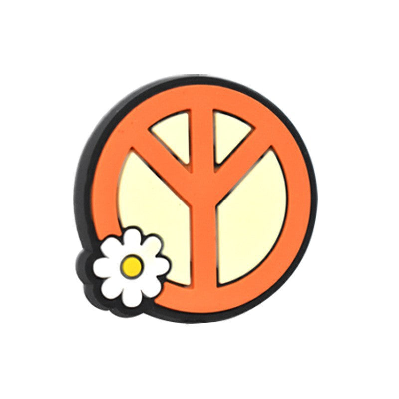 Wholesale Random 100pcs  Cartoon Love and Peace  Focal Beads