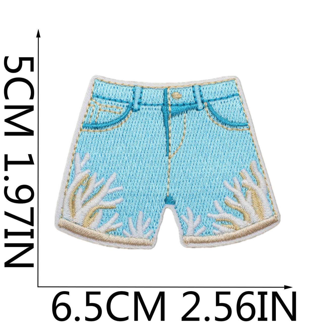 Wholesale summer Pearl Shell Beach Crab Embroidery DIY Patches